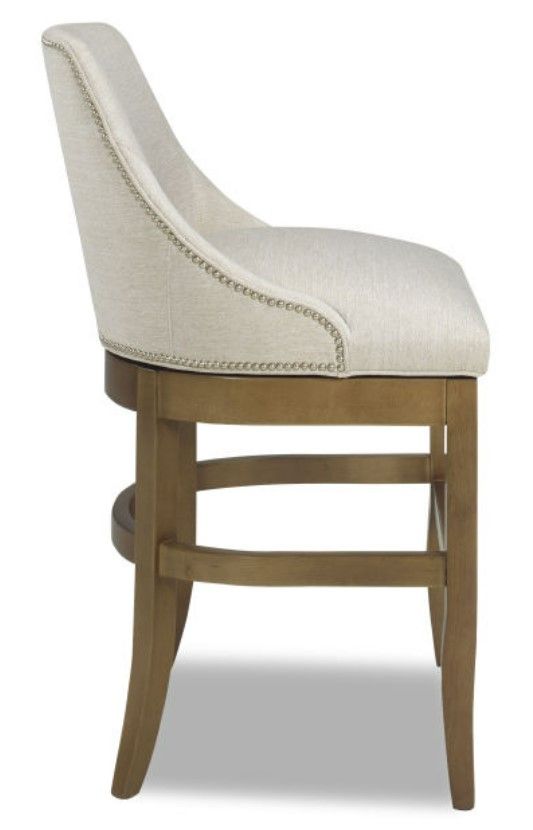 Parker Southern Maxon Cappuccino/Harper Oyster Bar Swivel Stool-2