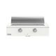 Caliber™ Rockwell Social 42" 2-Burner Matte White Built-In Liquid Propane Grill with Polished Chrome Hardware-1