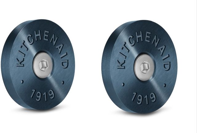 KitchenAid® Dark Blue Commercial-Style Range Handle Medallion Kit-1