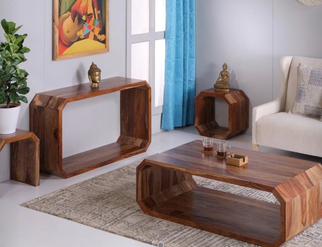 Jaipur Furniture Doxon Brown Side Table-1