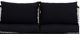 Moe's Home Collection Kuna Natural Teak Outdoor Sofa with Black Cushions-5