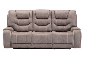 Canyon Grey Power Reclining Sofa with Power Headrest