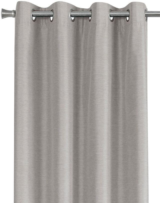 Monarch Specialties Inc. 2-Piece Silver 52" x 84" Solid Blackout Curtain Panel Set-3