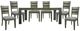 Parker House® Cedar Fork 7-Piece Gray/Smoked Arabica Dining Table Set-0