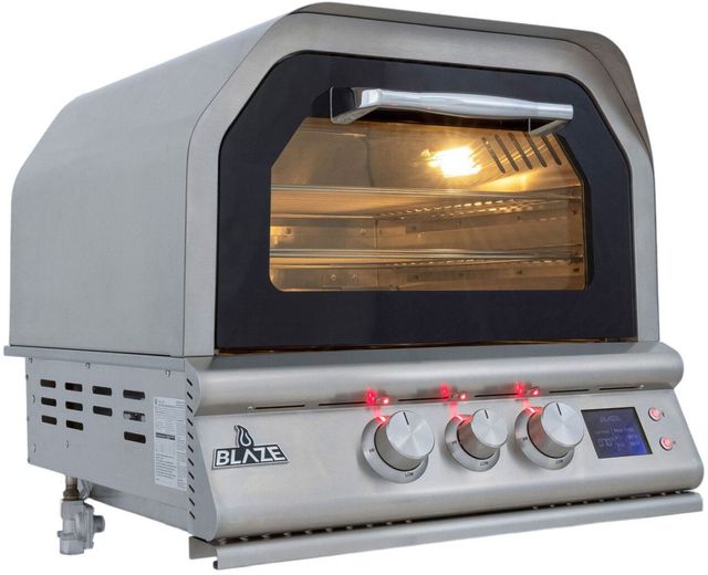 Blaze™ Grills 26" Stainless Steel Natural Gas Pizza Oven with Bluetooth Meat Probes-1