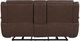 Flexsteel® Beau Dark Sable Brown Power Reclining Loveseat with Console and Power Headrests-4