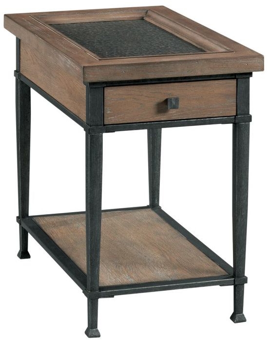 Hammary® Austin Antiqued Medium Brown Chairside Table with