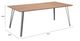 Zuo® Modern Perpignan Brown Dining Table with Silve Metal Legs-3
