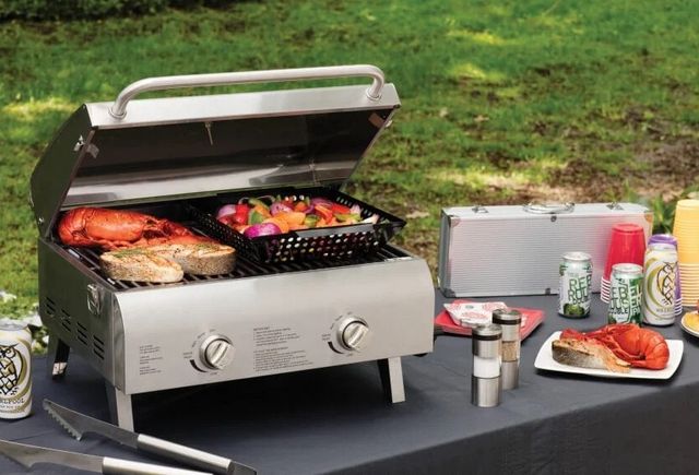 Cuisinart® Chef's Style 2-Burner Stainless Steel Tabletop Liquid Propane Grill-2