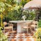 TOV Furniture Nara Pure White Indoor/Outdoor Dining Table-1