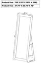 Coaster® Cadence Black Full Length Standing Mirror-2