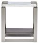 Magnussen Home® Paradox Pearl White Rectangular Accent Table with Platinum Frame -3