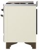 Ilve® Majestic III 40" Antique White Pro Style Dual Fuel Natural Gas Range with Solid Door and Burnished Trim-4