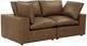 TOV Furniture Cali Brown Modular Loveseat-0