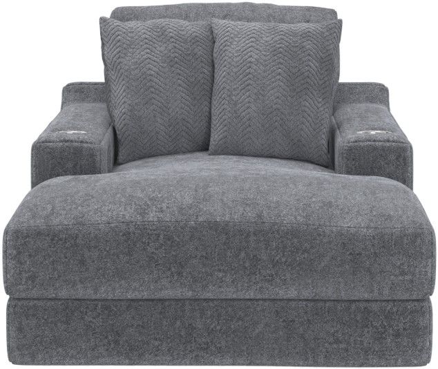 Jackson Furniture Cozy Gunmetal Chaise-1