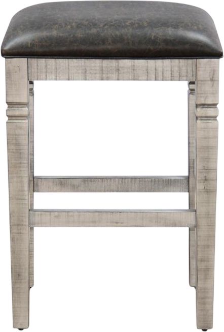 Sunny Designs™ Alpine Gray/Black Bar Stool-2