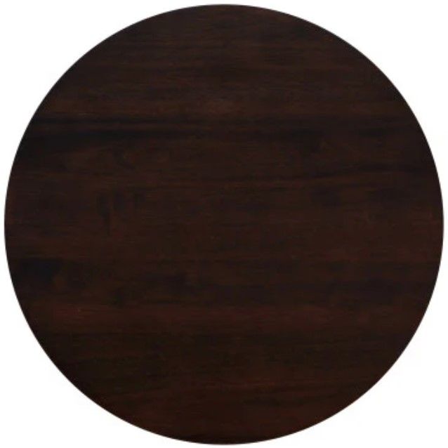 Linon Abby Walnut Round Barstool-4
