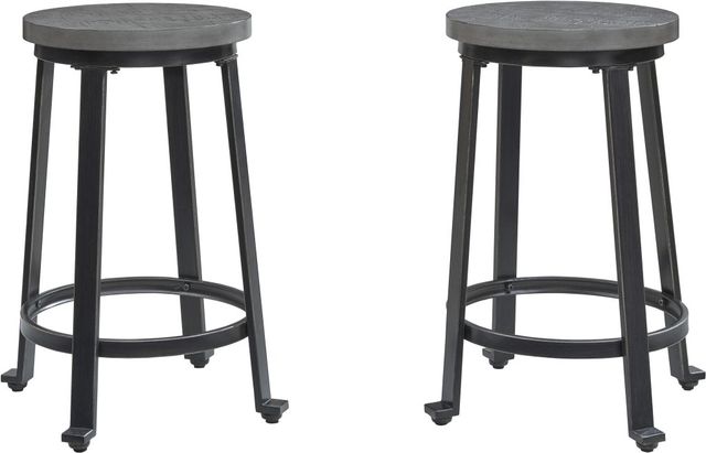 Signature Design by Ashley® Challiman Antique Gray Counter Stool-2