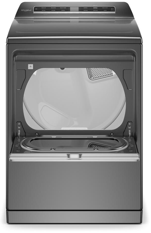 Whirlpool® 7.4 Cu. Ft. Chrome Shadow Front Load Electric Dryer-1