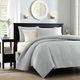 Olliix by Madison Park Grey Full/Queen Quebec Reversible Coverlet Set-1