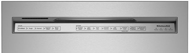 KitchenAid® 24" Stainless Steel with Printshield Built In Dishwasher-5