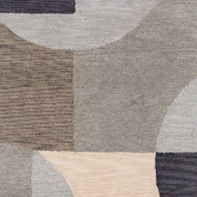 Surya Rivera Silver Gray 2'x3' Throw Rug-2