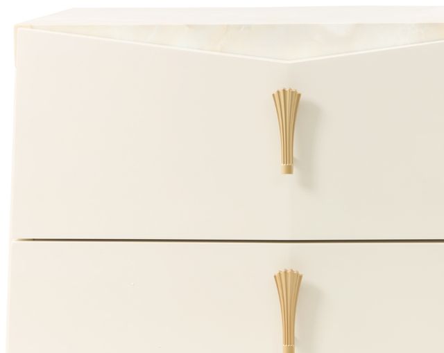 Michael Amini® Fantosini Gold Creamy Pearl Drawer Chest-3