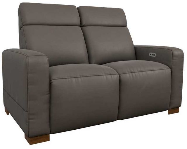 La-Z-Boy® Acadia Shitake Leather Power Reclining Loveseat with Headrest
