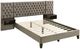 Coaster® Marley Light Brown Eastern King Upholstered Platform Bed with Headboard Panels -3