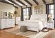 Signature Design by Ashley® Willowton 5-Piece Whitewash King Sleigh Panel Bed Set-3