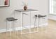 Monarch Specialties Inc. 2-Piece Grey/White 24" Upholstered Counter Height Stools Set-3