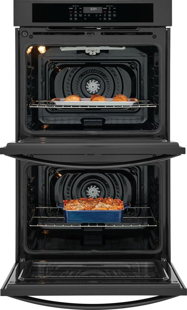 Frigidaire® 30” Black Electric Double Wall Oven with Air Fry-3