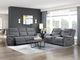 Homelegance® Dean Gray Double Manual Reclining Sofa-1
