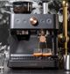 Café™ BELLISSIMO Matte Black Semi Automatic Espresso Machine And Frother-1
