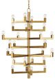 Currey & Company Andre Brass Medium Chandelier-0