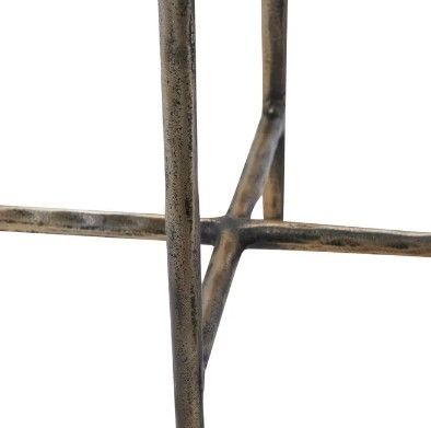 Renwil® Pearson Natural White Side Table with Brass Base-3