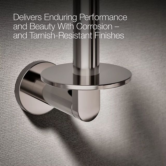 KOHLER® Composed® Vibrant Titanium Vertical Toilet Paper Holder-2