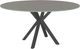 Amisco Customizable Asterisk 60" Round Dining Table with 0.5" Taupe Glass Top-0
