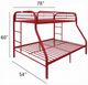 ACME Furniture Tritan Red Twin Over Full Youth Bunk Bed-4
