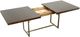 Fairfield® Customizable Libby Langdon Clement Stone Top Dining Table with Champagne Base-4