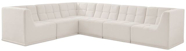 Meridian Furniture Relax 6-Piece Cream Modular Sectional-0