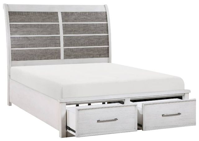 Homelegance® Ambrose Antique Gray/Antique White Queen Storage Platform Bed-3