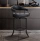 Armen Living Edy Black Swivel Bar Stool-4
