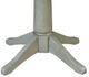 John Thomas Furniture® Dining Essentials Hickory Round Dining Table with Stone Transistional Pedestal Base -2