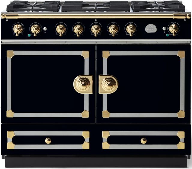 La Cornue CornuFe 110 43" Gloss Black Pro Style Dual Fuel Range-0