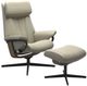 Stressless® by Ekornes® Customizable Paul Medium Cross Base Manual Recliner with Ottoman-0