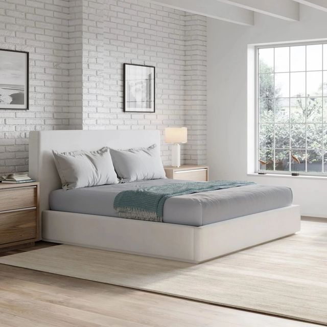Modus Furniture One Pearl Full Upholstered Platform Bed-1