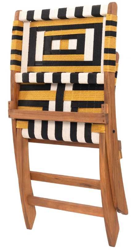 Zuo® Modern Sunbeam Multicolor Wood Outdoor Lounge Chair-4