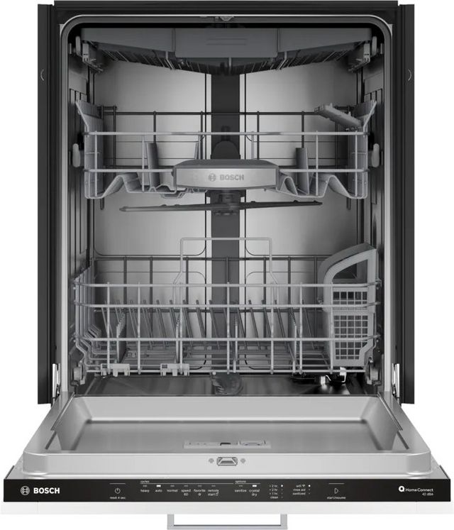 Bosch 800 Series 24" Custom Panel Top Control Built In Dishwasher-3
