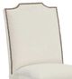 Fairfield® Customizable Entree Dining Empire Short Back Armless Stack Chair with Tobacco Legs-1